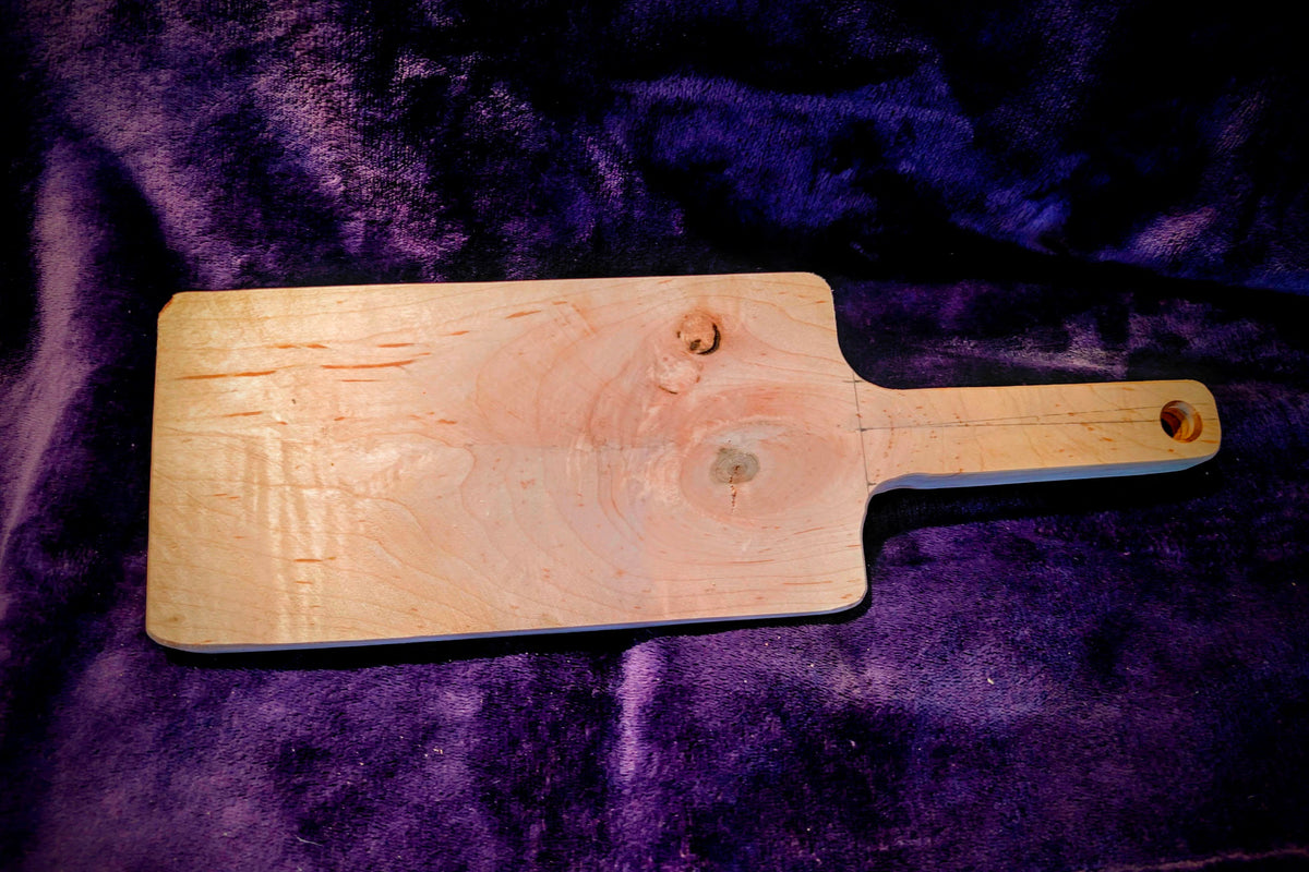 Curly Maple Paddle - Single Side Resin In-Lay